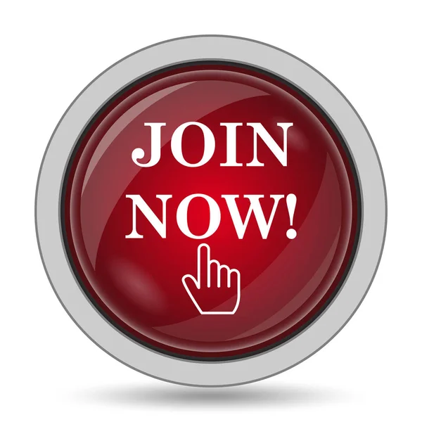 Join Now Icon Internet Button White Background — Stock Photo, Image