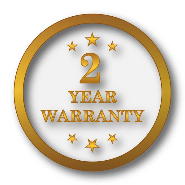 Year Warranty Icon Кнопка Интернет Белом Фоне — стоковое фото