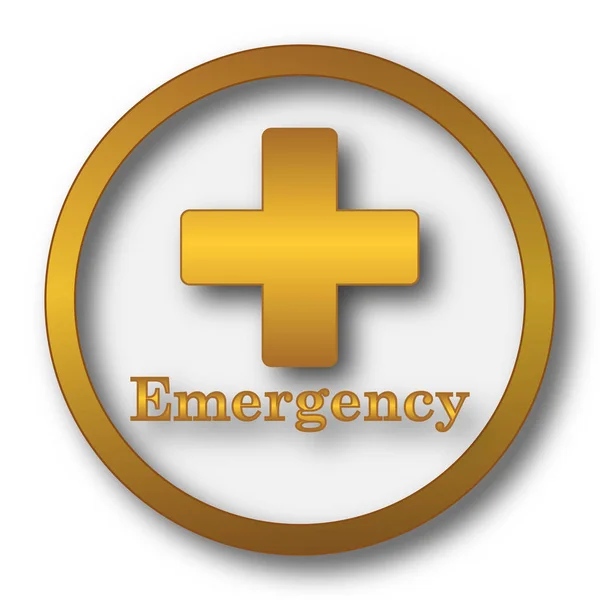 Emergency Icon Internet Button White Background — Stock Photo, Image
