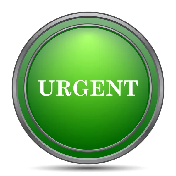 Urgent Icon Internet Button White Background — Stock Photo, Image