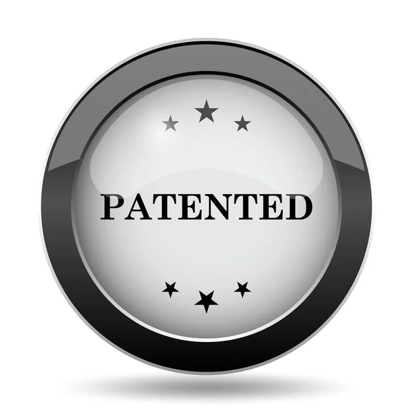 Patented icon. Internet button on white background