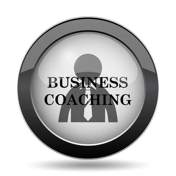 Business Coaching Ikone Internet Taste Auf Weißem Hintergrund — Stockfoto