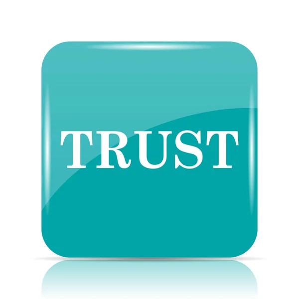 Trust icon. Internet button on white background