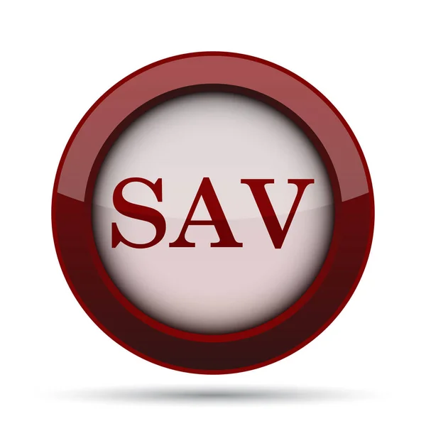 Sav Icon Internet Button White Background — Stock Photo, Image