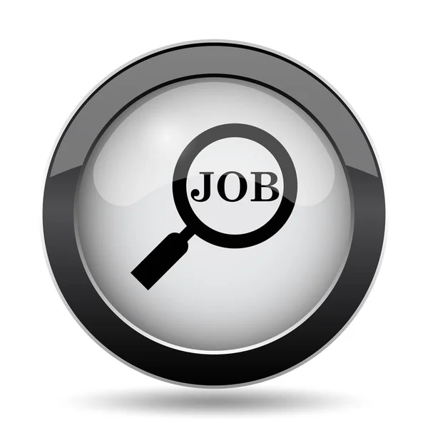 Suche Nach Einem Job Symbol Internet Taste Auf Weißem Hintergrund — Stockfoto