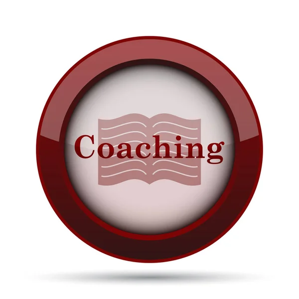 Coaching Icon Internet Button White Background — Stock Photo, Image