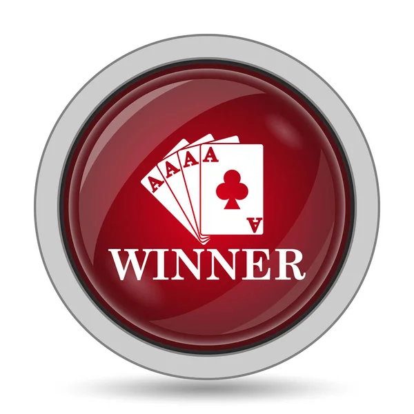 Icône gagnant Poker — Photo