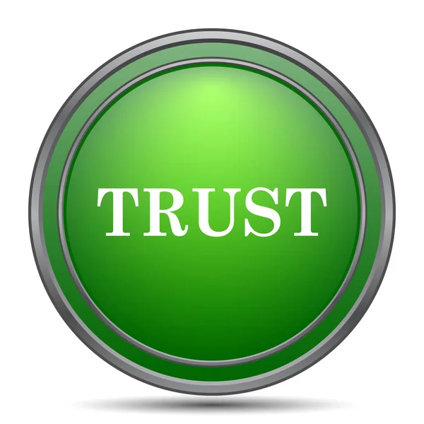 Trust icon. Internet button on white background