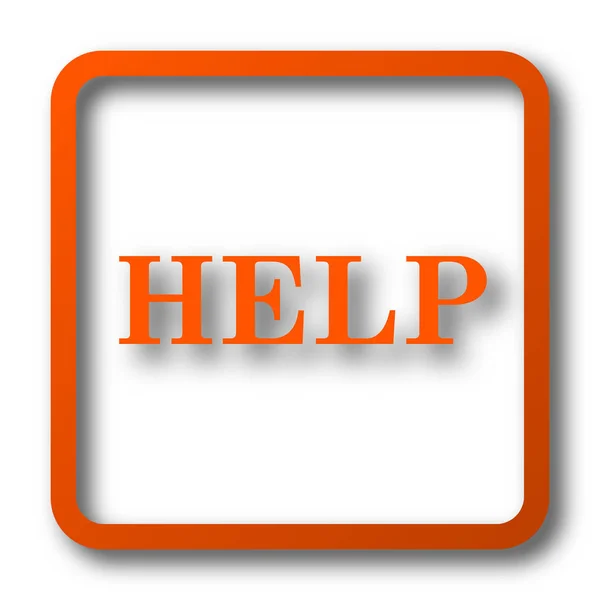 Help Icon Internet Button White Background — Stock Photo, Image