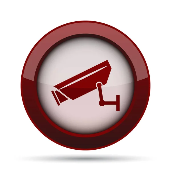 Surveillance Camera Icon Internet Button White Background — Stock Photo, Image