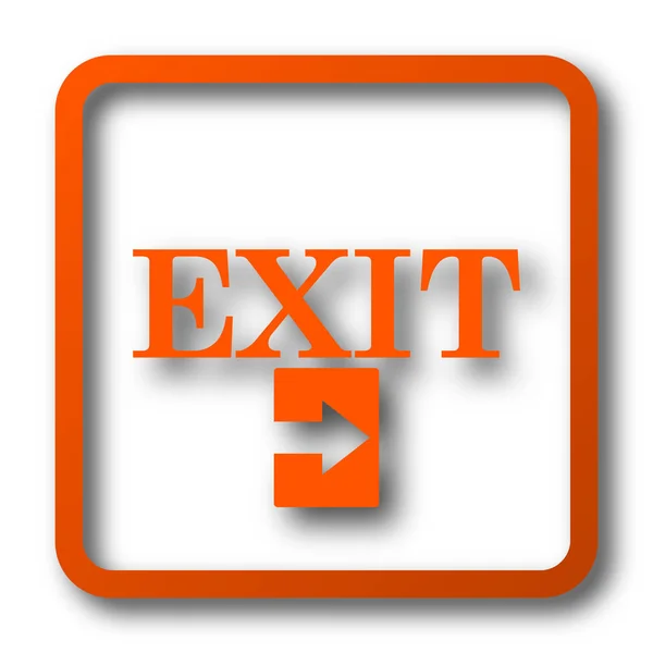 Exit Symbol Internet Taste Auf Weißem Hintergrund — Stockfoto