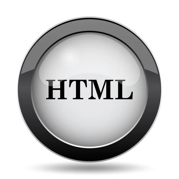 Иконка Html Кнопка Интернет Белом Фоне — стоковое фото