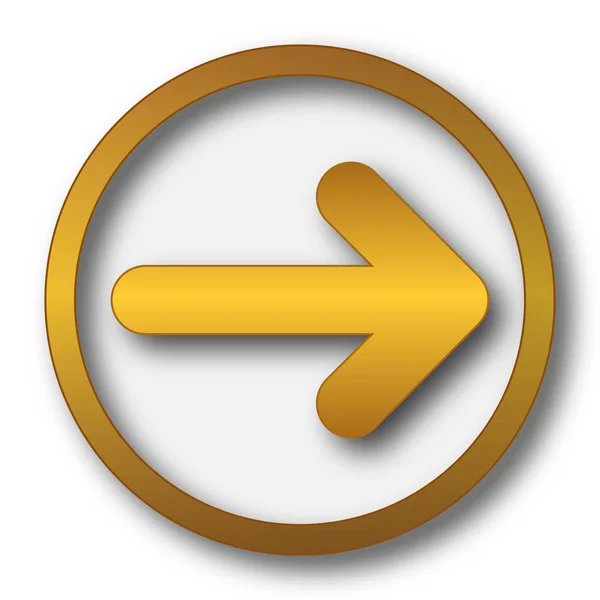 Right arrow icon. Internet button on white background