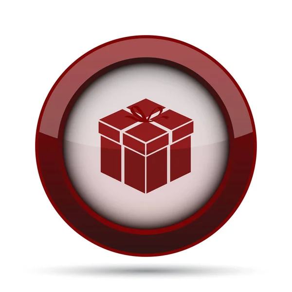 Gift icon. Internet button on white background.