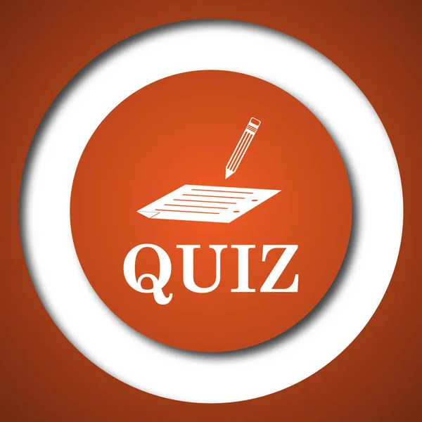 Quiz Icon Internet Button White Background — Stock Photo, Image