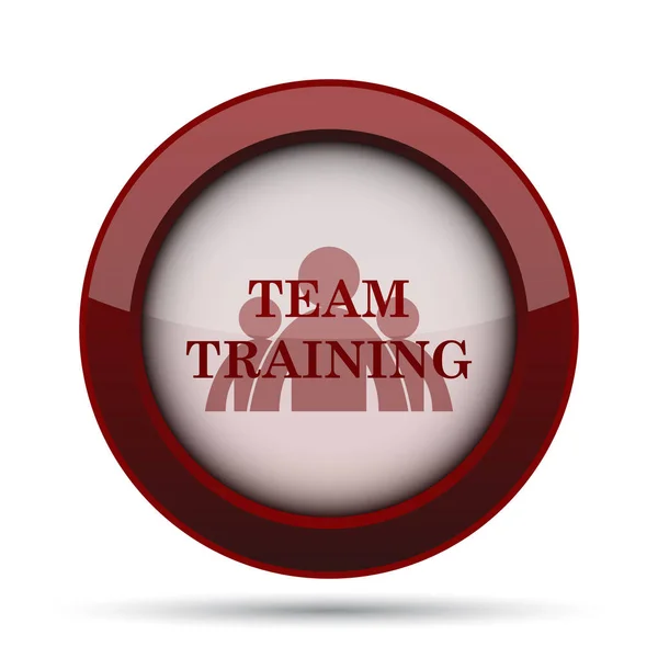 Team Training Icon Internet Button White Background — Stock Photo, Image