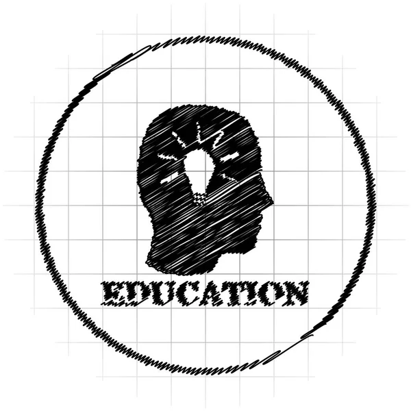 Eğitim Simgesi Beyaz Arka Plan Üzerinde Internet Düğmesi — Stok fotoğraf