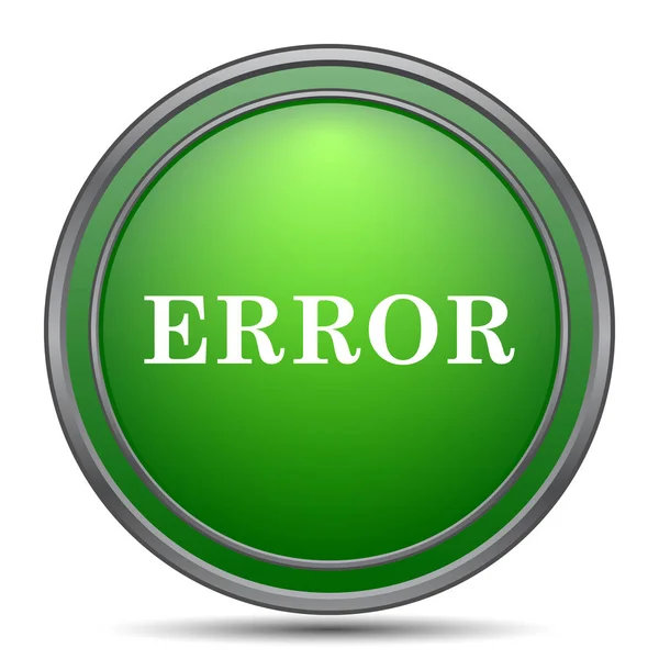 Error Icon Internet Button White Background — Stock Photo, Image