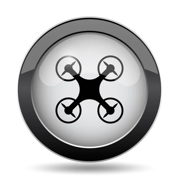 Drone Icon Internet Button White Background — Stock Photo, Image