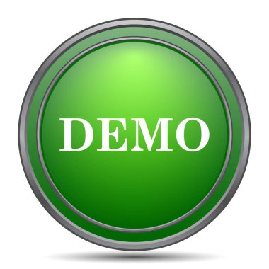 Demo simgesi. Beyaz arka plan üzerinde Internet düğmesi