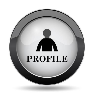 Profil simgesi. Beyaz arka plan üzerinde Internet düğmesi