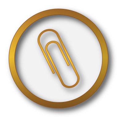 Ataç simgesi. Beyaz arka plan üzerinde Internet düğmesi