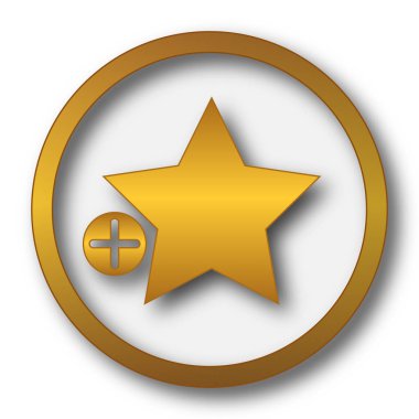 Sık Kullanılanlar simgesi ekleyin. Beyaz arka plan üzerinde Internet düğmesi