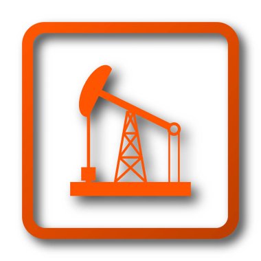 Petrol pompa simgesi. Beyaz arka plan üzerinde Internet düğmesi