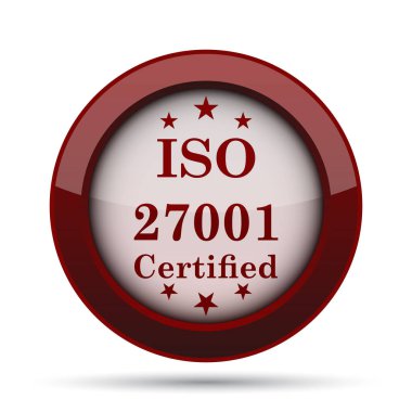 ISO 27001 simgesi. Beyaz arka plan üzerinde Internet düğmesi.