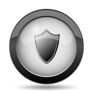 Kalkan kutsal kişilerin resmi. Beyaz arka plan üzerinde Internet düğmesi