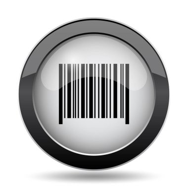 Barkod simgesi. Beyaz arka plan üzerinde Internet düğmesi