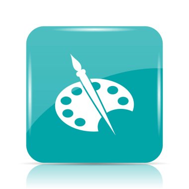 Resim simge. Beyaz arka plan üzerinde Internet düğmesi