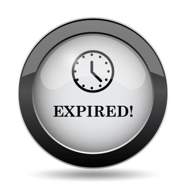 Süresi dolan simgesi. Beyaz arka plan üzerinde Internet düğmesi