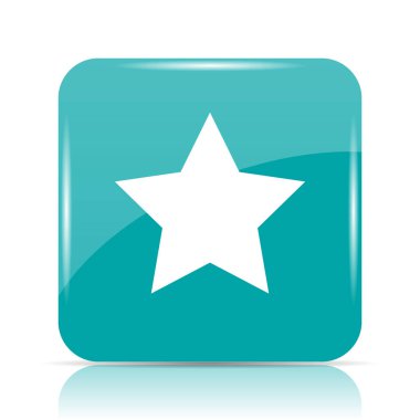 Favori simgesi. Beyaz arka plan üzerinde Internet düğmesi