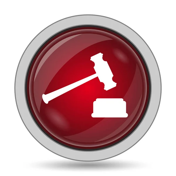 Judge hammer icon — Stock Photo, Image