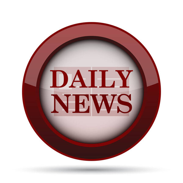 Икона ежедневных новостей. Кнопка Интернет на белом фоне
.