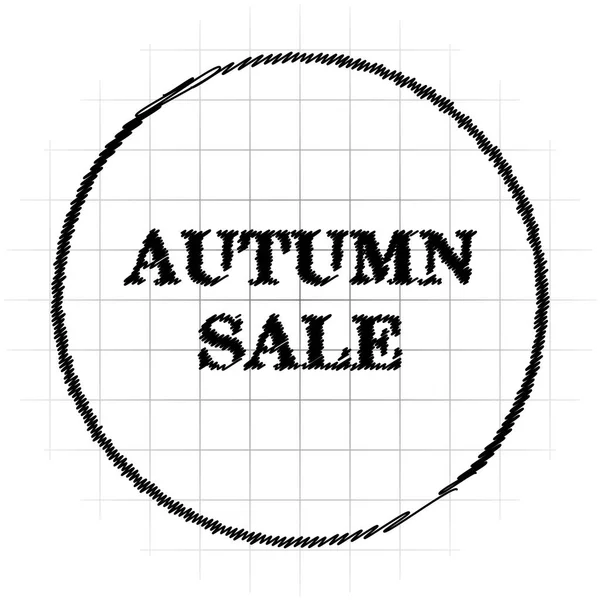Podzimní prodej ikona — Stock fotografie