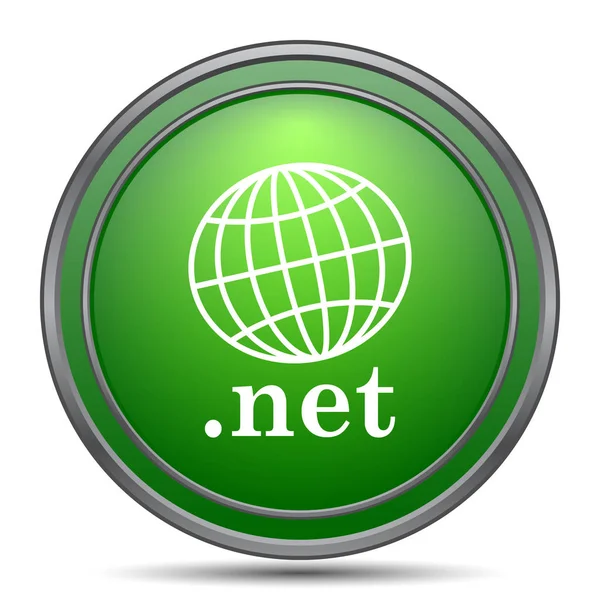 .NET simgesi. Beyaz arka plan üzerinde Internet düğmesi