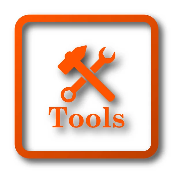 Werkzeug Symbol Internet Taste Auf Weißem Hintergrund — Stockfoto