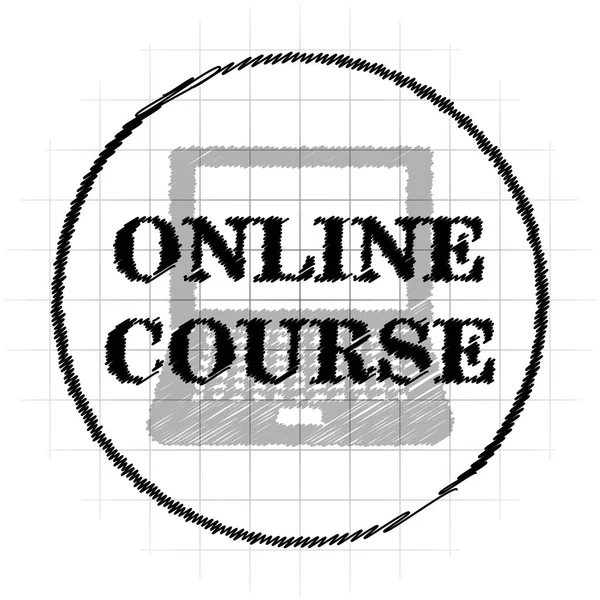 Online ders simgesi. Beyaz arka plan üzerinde Internet düğmesi