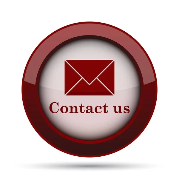 Contact us icon. Internet button on white background.