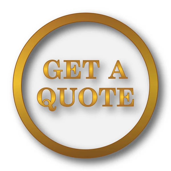Get a quote icon. Internet button on white background