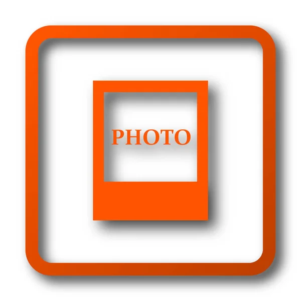 Fotopictogram Internet Knop Witte Achtergrond — Stockfoto