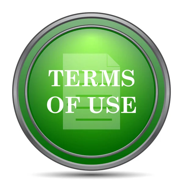 Terms of use icon. Internet button on white background