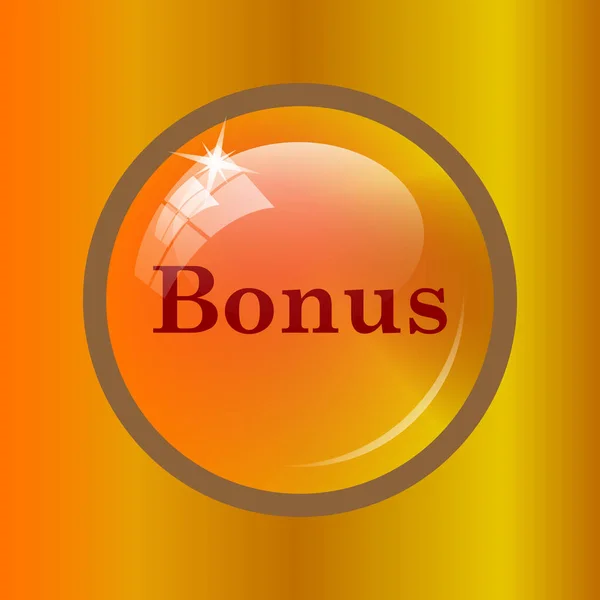 Значок Бонуса Кнопка Интернет Цветном Фоне — стоковое фото