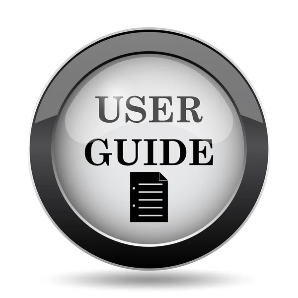 User guide icon. Internet button on white background