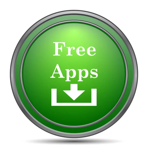 Free apps icon. Internet button on white background