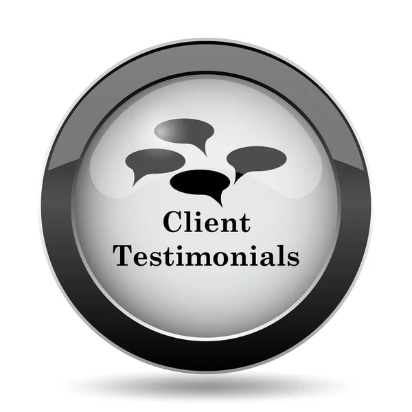 Testimonios de clientes icono — Foto de Stock