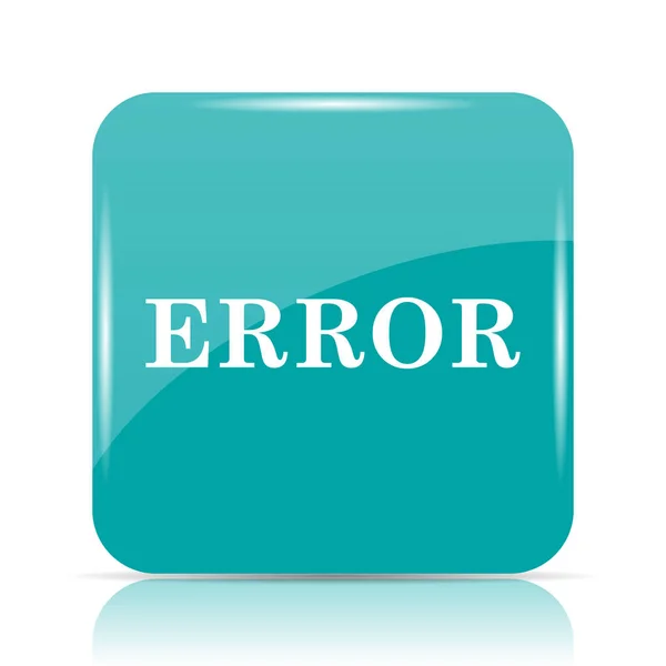Error Icon Internet Button White Background — Stock Photo, Image