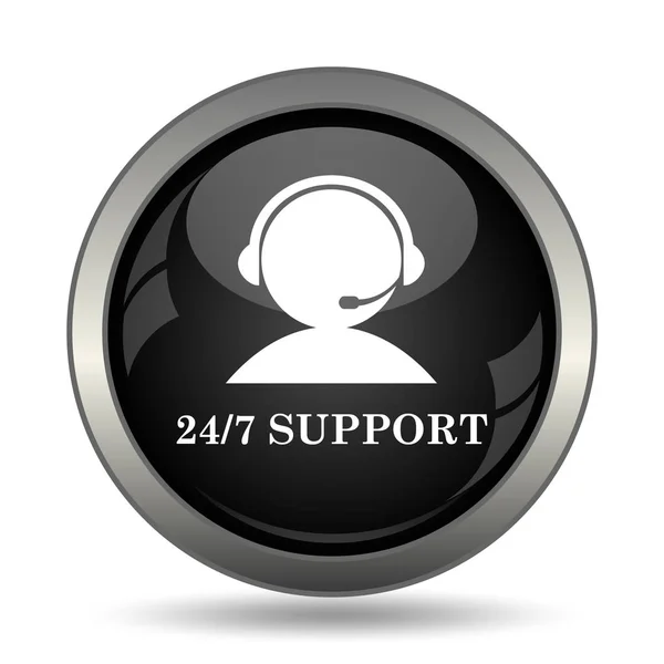 Icono de soporte 24-7 —  Fotos de Stock